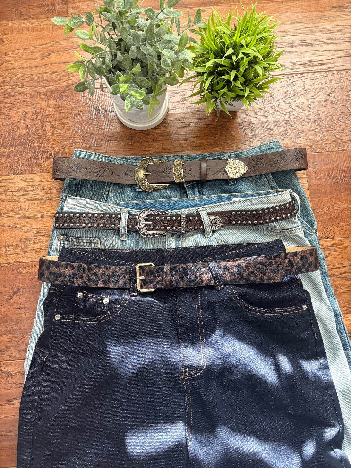 Belt, brown mocha cheetah belt