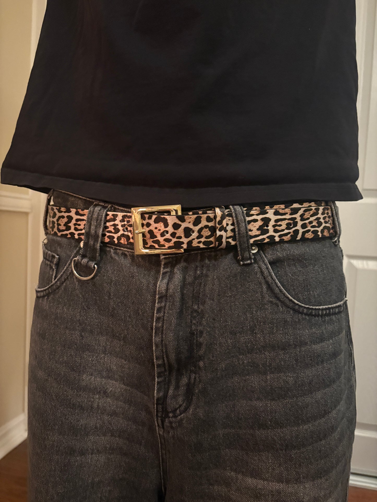 Belt , flow cheetah leopard print belt