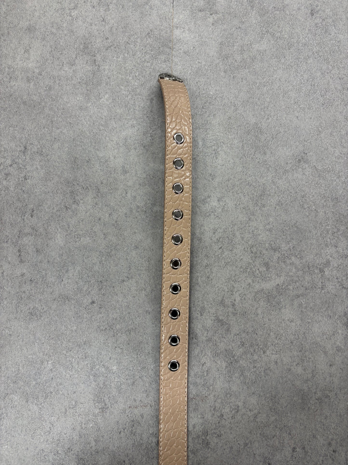Tan crocodile “ sand “ belt