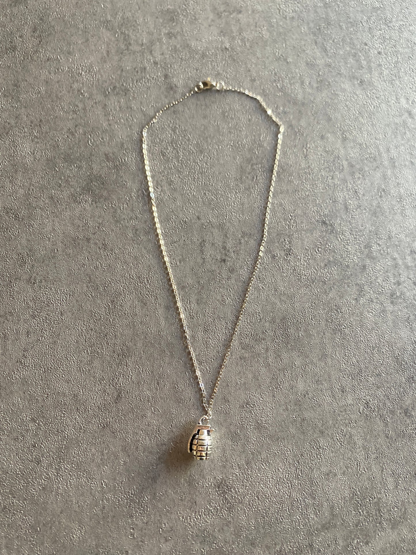Necklace , Silver grenade chain