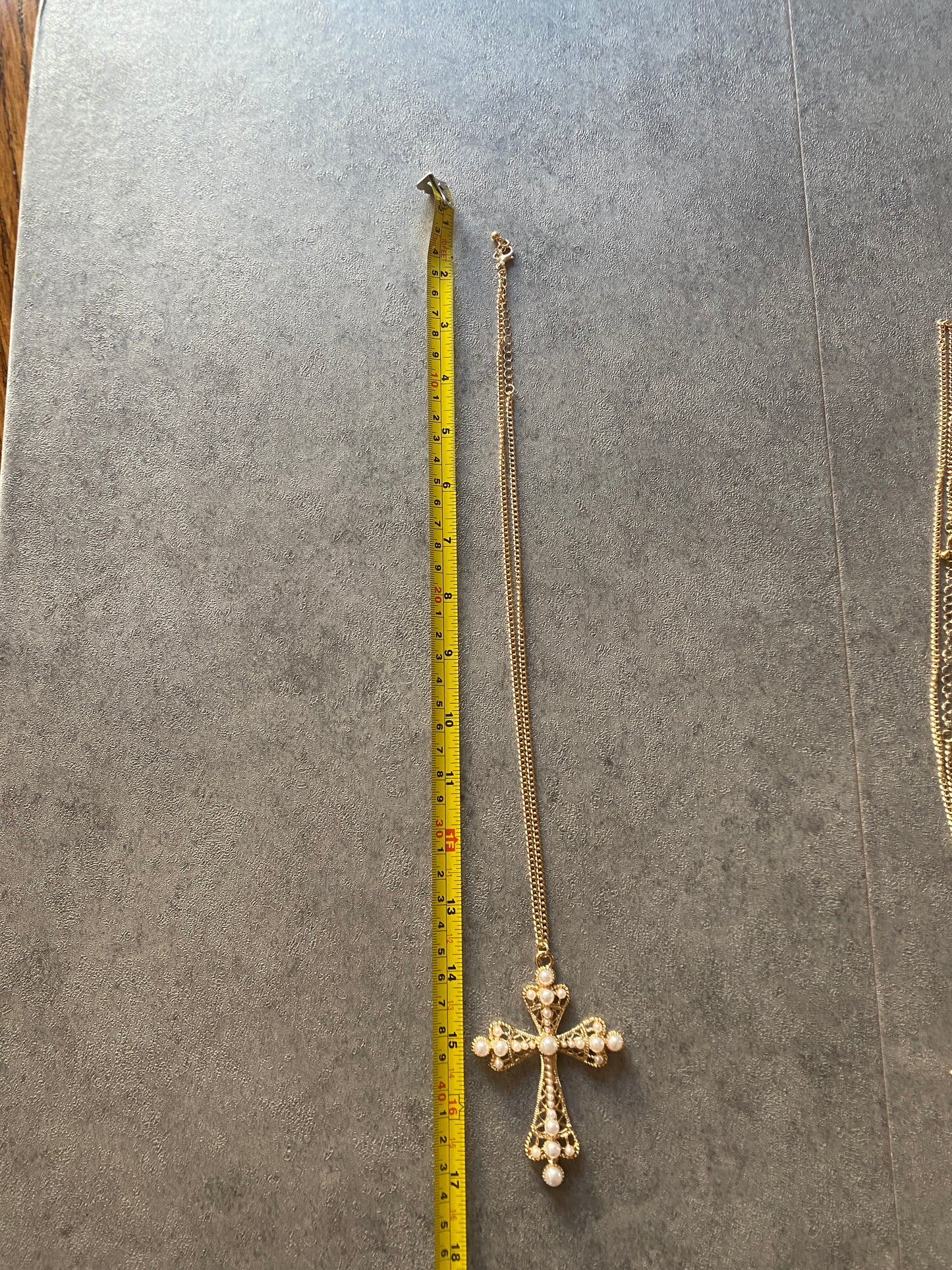 Necklace , Gold cross necklace bundle (4)