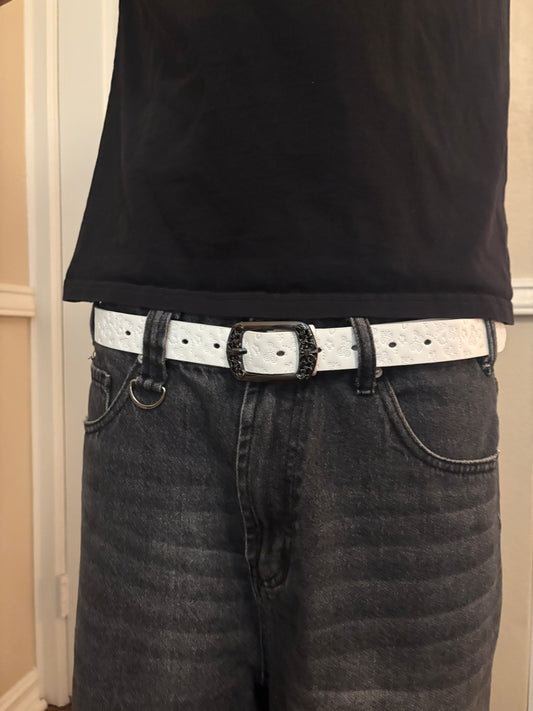 Belt , white butterfly belt