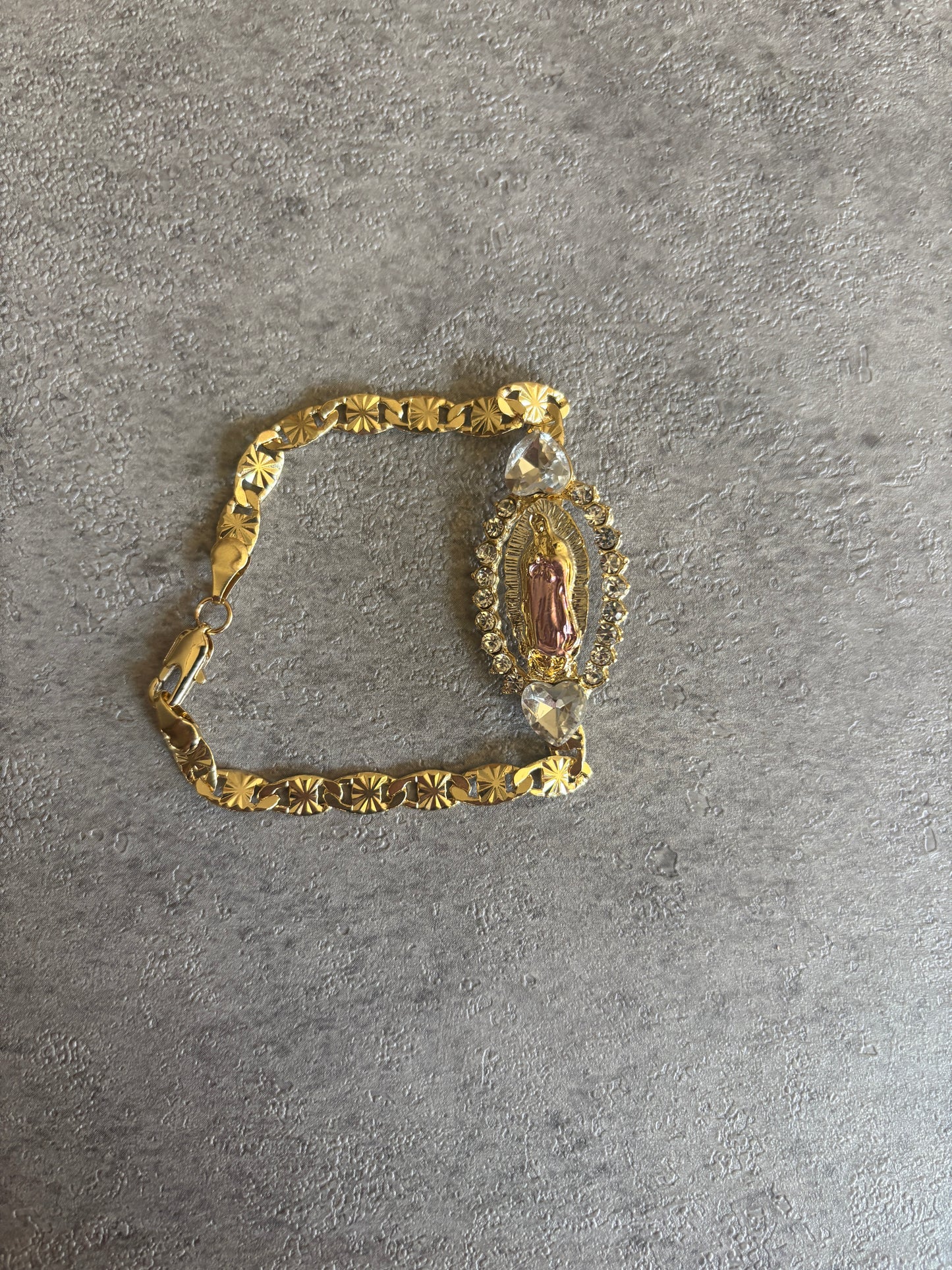 Bracelet , gold Virgin Mary bracelet