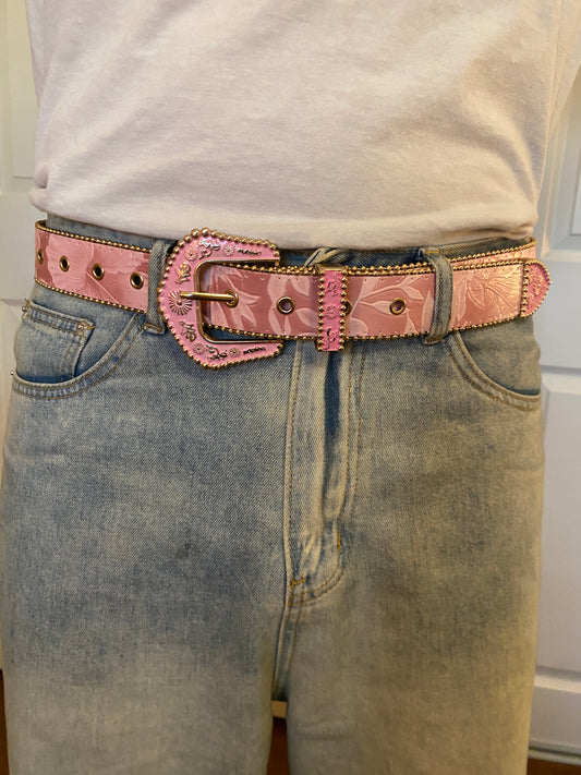 Belt,  hawaiin hibiscus flower belt