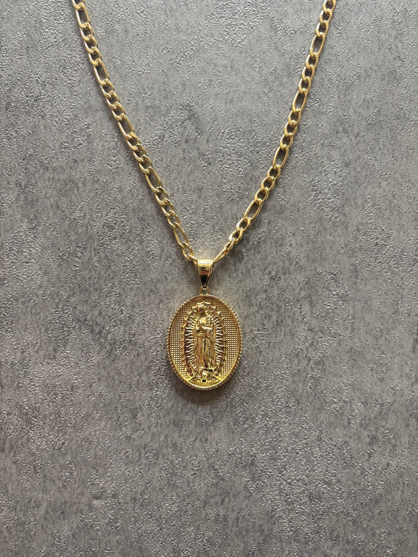 Necklace , Gold st Mary necklace