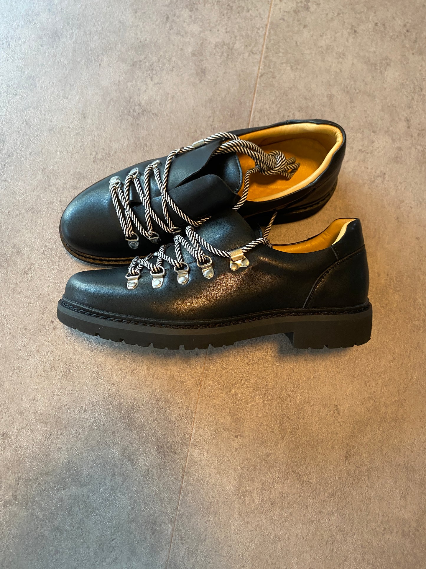 Shoes , Black chunky hiking boots