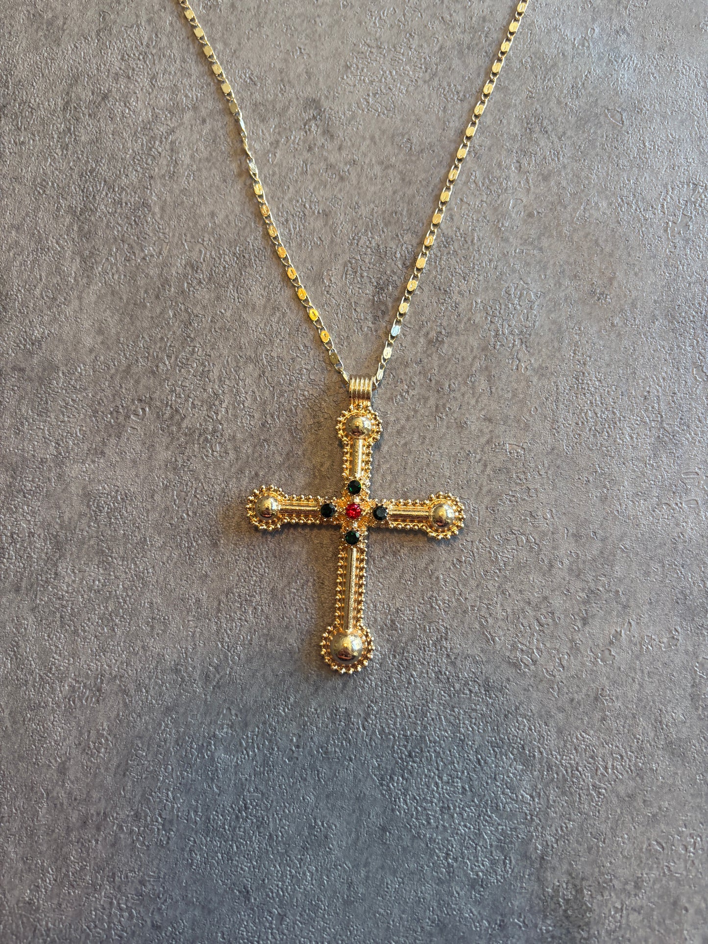 Bundle , gold pearl cross jewerly set