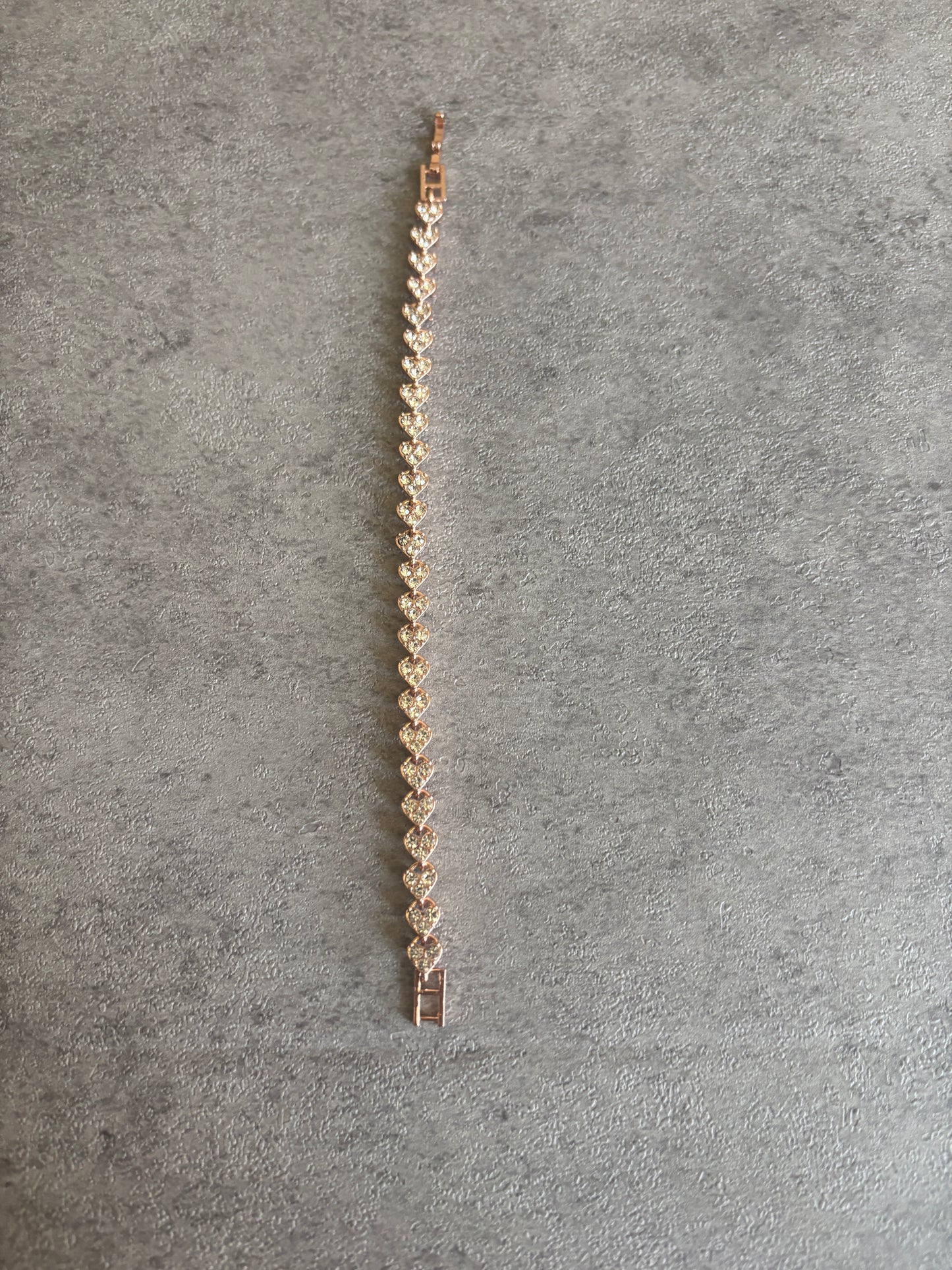 Bracelet , rose gold rhinestone crystal bracelet