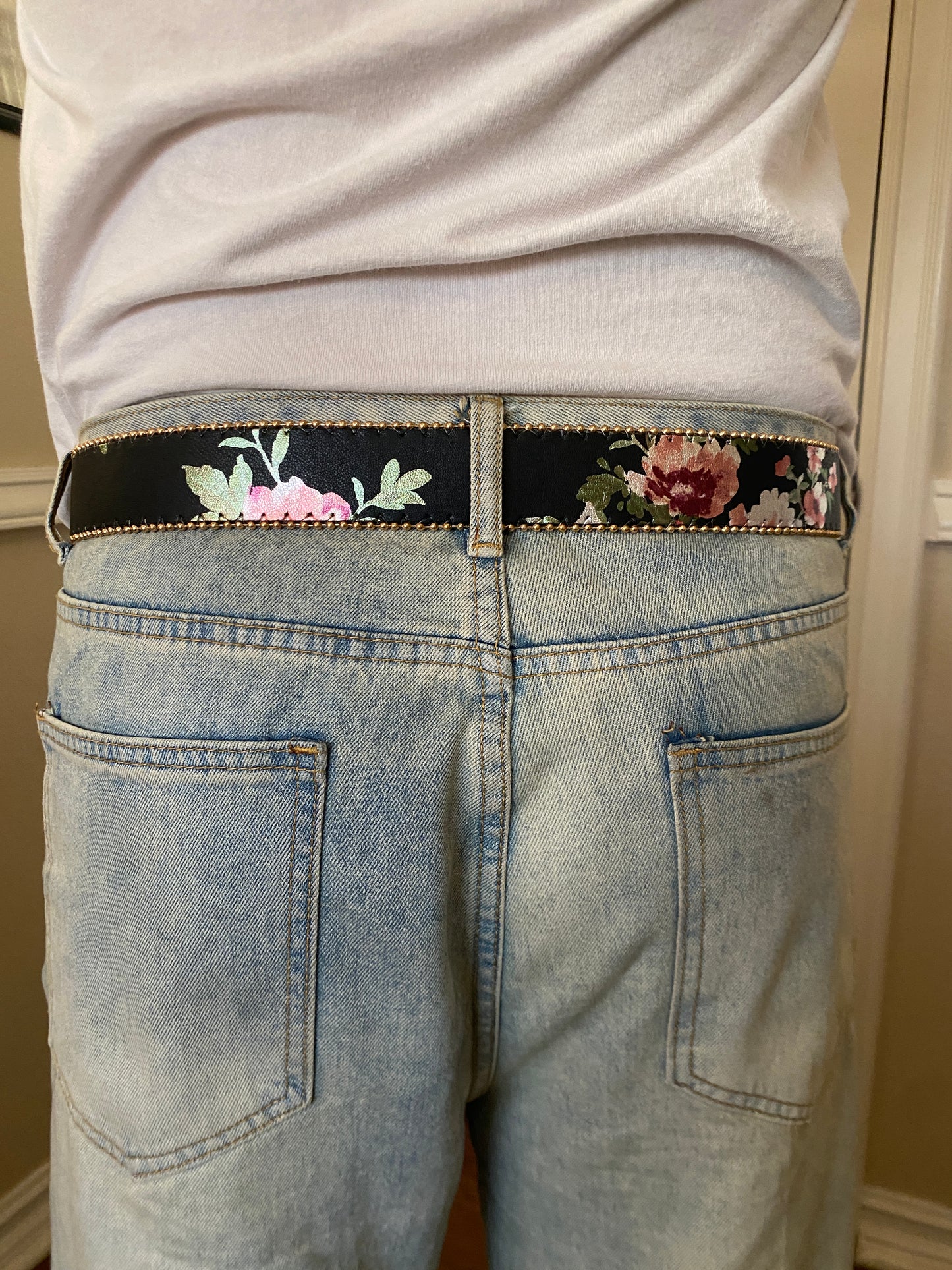 Belt , rose pedal floral belt