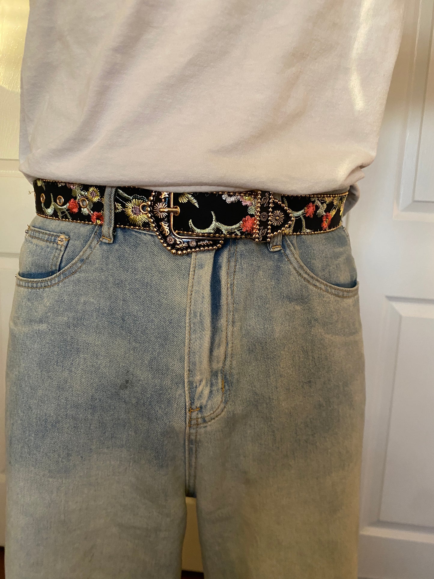 Belt, Floral flower garden belt