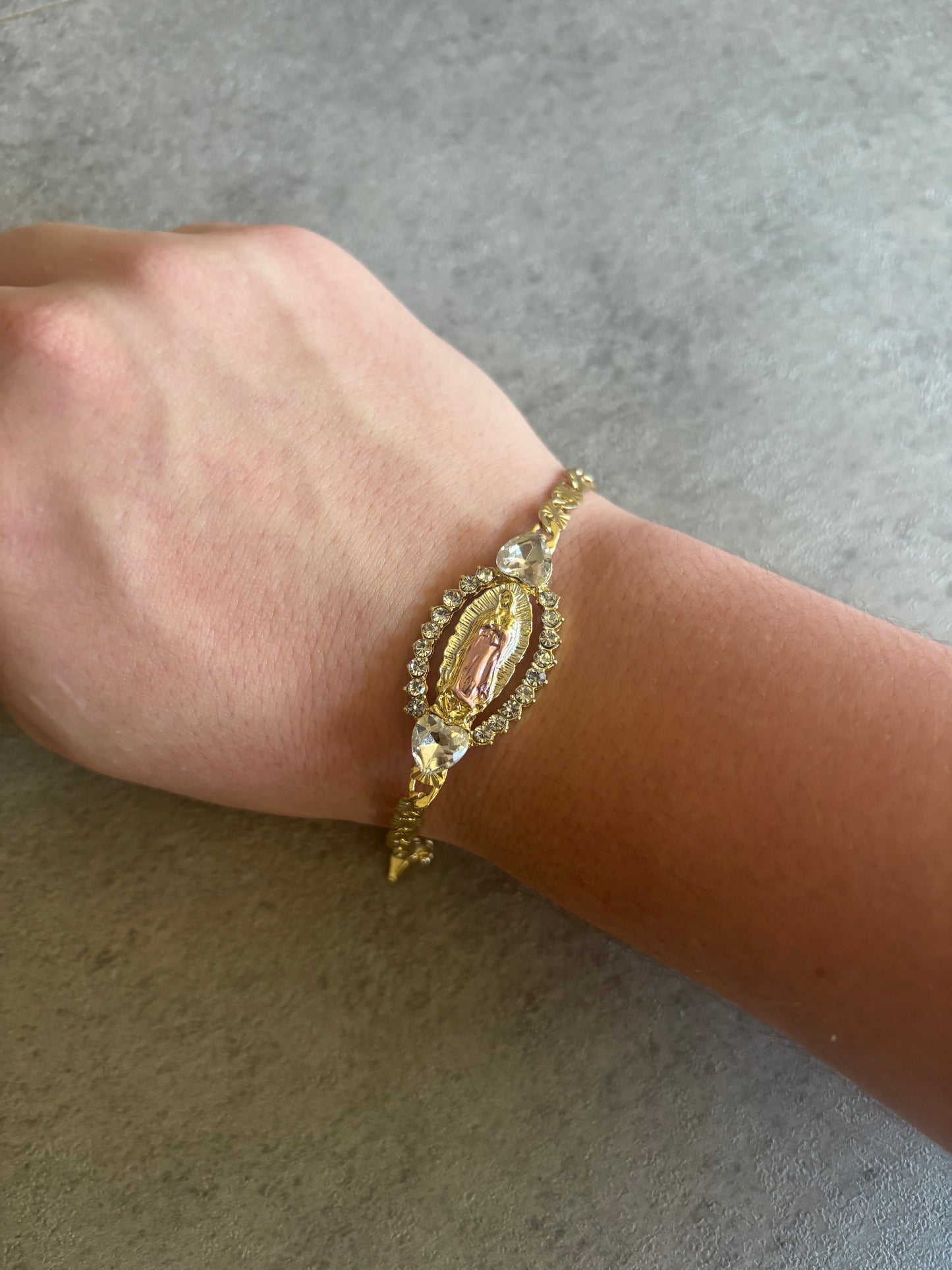 Bracelet , gold Virgin Mary bracelet