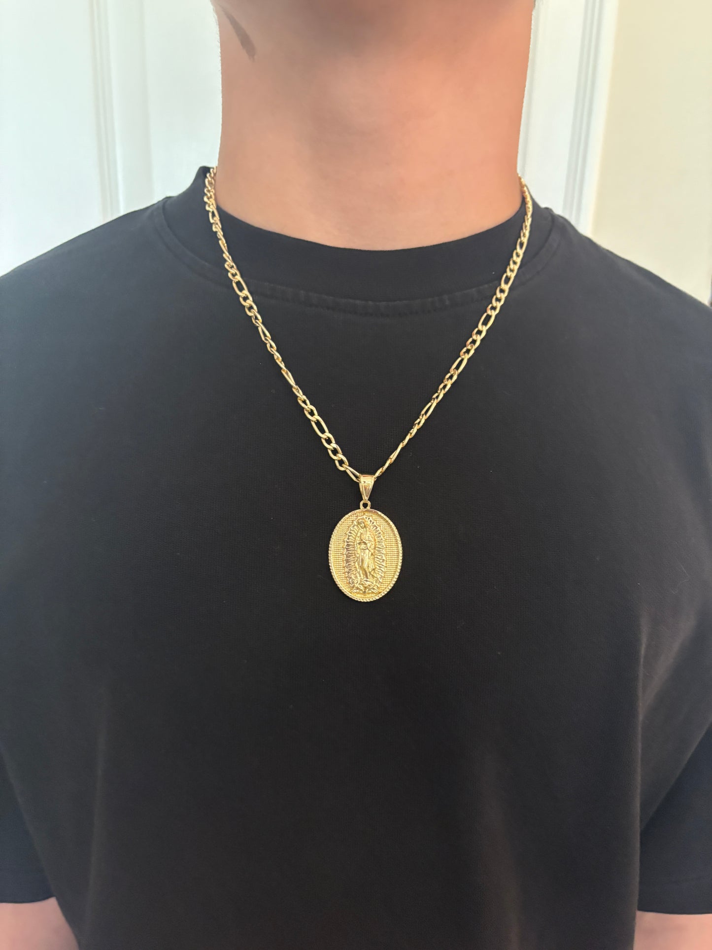 Necklace , Gold st Mary necklace