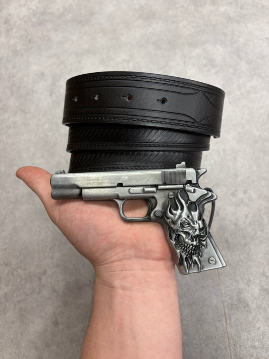 Black “ ghost rider “ belt