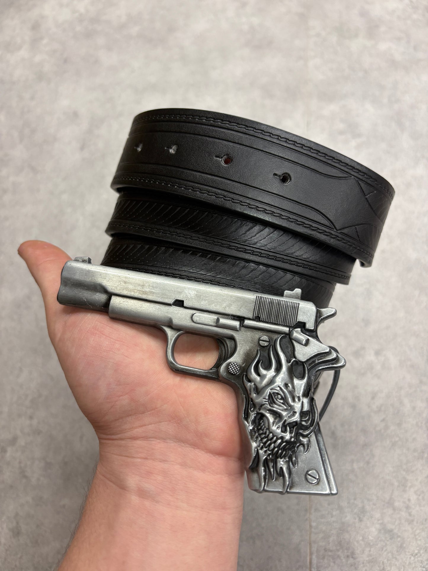 Black “ ghost rider “ belt