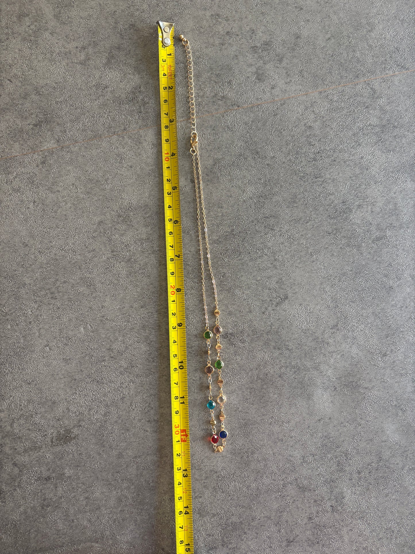 Necklace , gold jewerly sun cross gemstone bundle