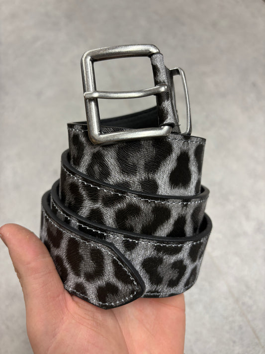Grey leopard “ shadow “ belt