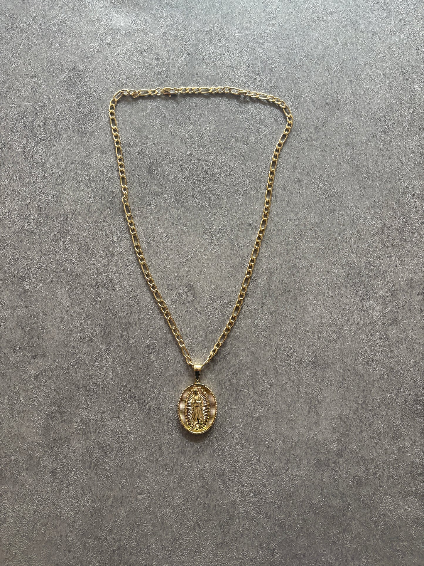 Necklace , Gold st Mary necklace