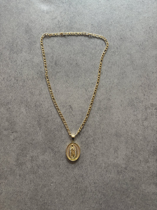 Necklace , Gold st Mary necklace