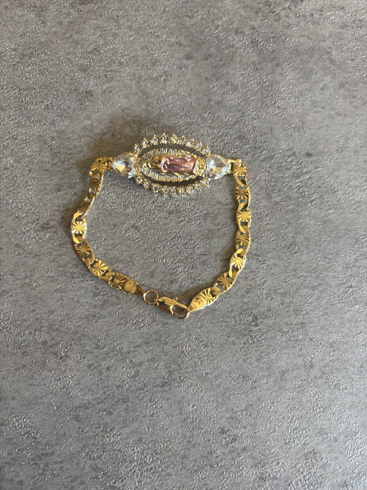 Bracelet , gold Virgin Mary bracelet