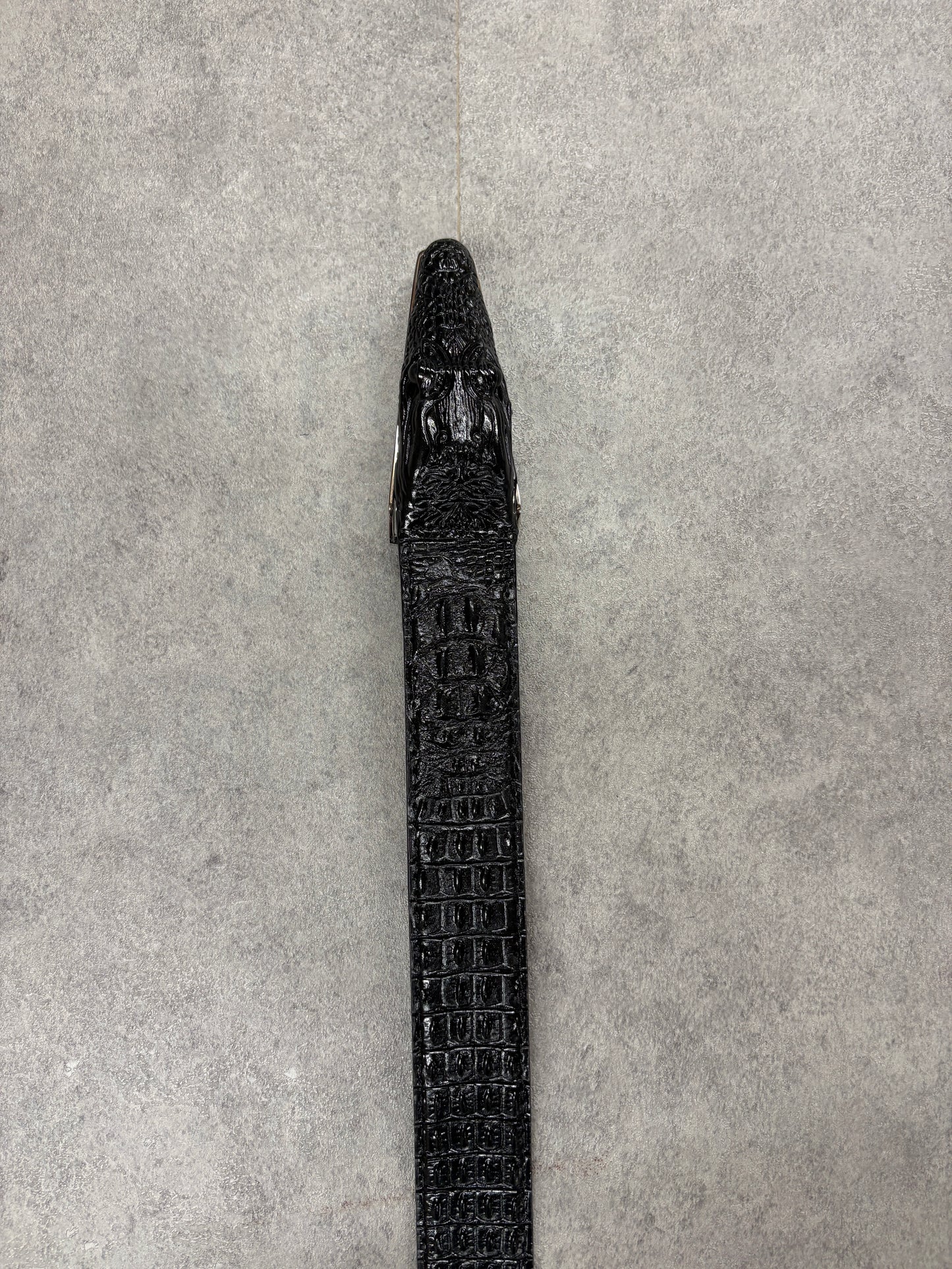 Black crocodile belt